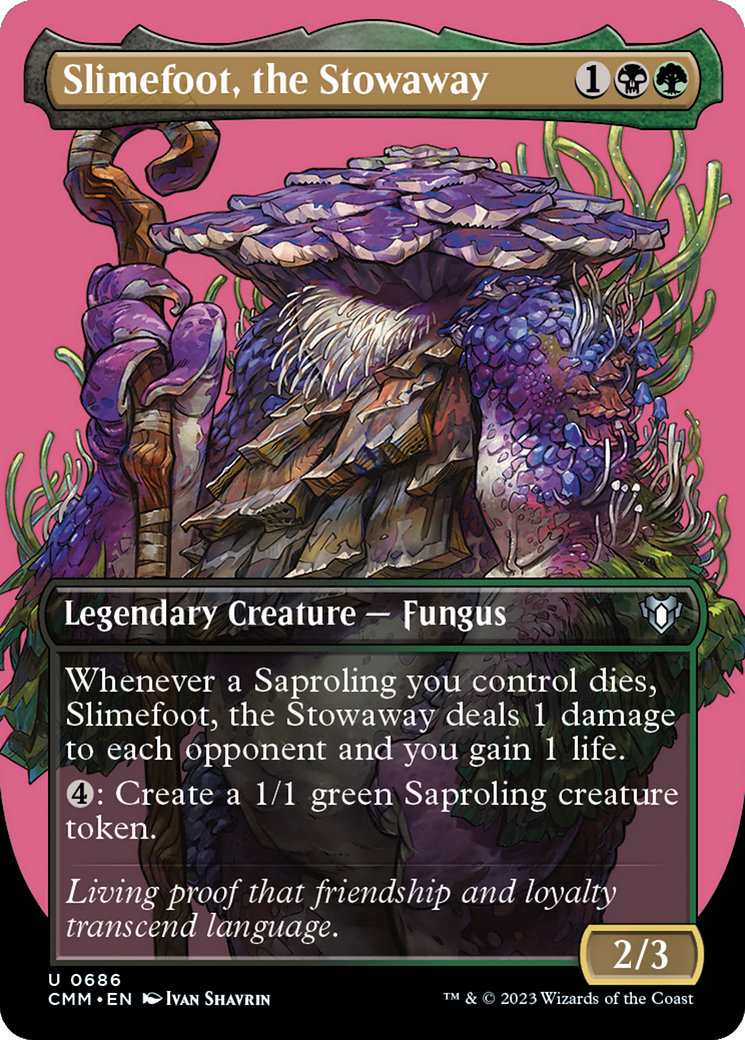 Slimefoot, the Stowaway (Borderless Profile) [Commander Masters] | Eastridge Sports Cards & Games