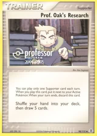 Prof Oaks Research (98/112) (2004 2005) [Professor Program Promos] | Eastridge Sports Cards & Games