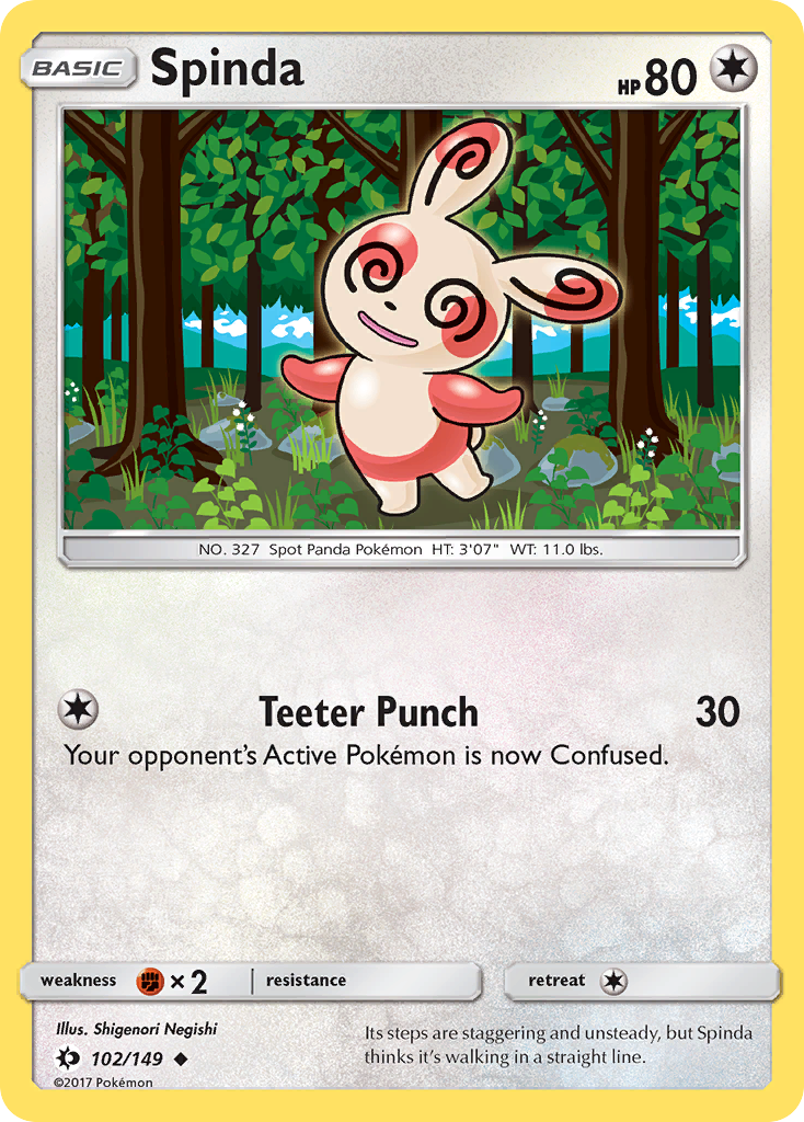 Spinda (102/149) [Sun & Moon: Base Set] | Eastridge Sports Cards & Games