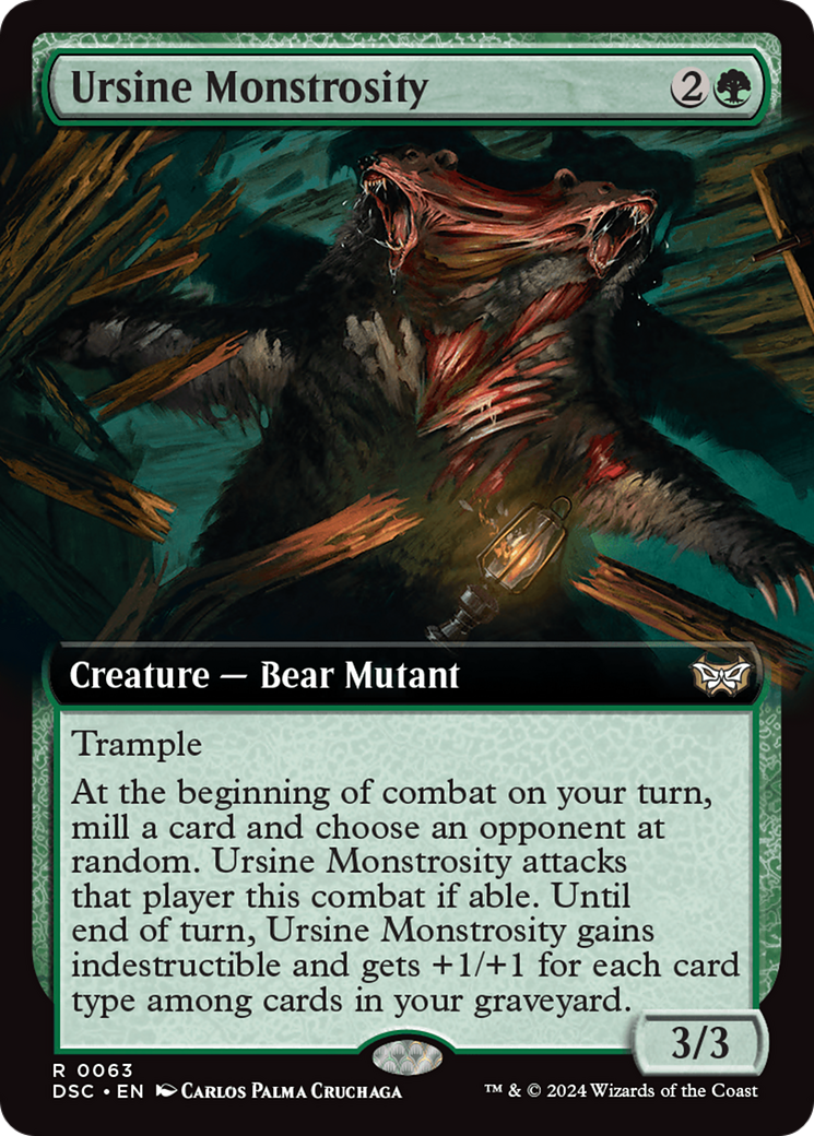 Ursine Monstrosity (Extended Art) [Duskmourn: House of Horror Commander] | Eastridge Sports Cards & Games