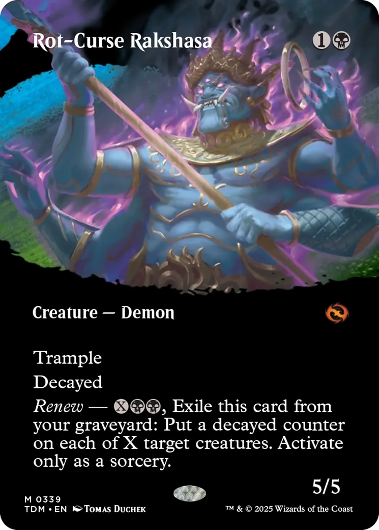 Rot-Curse Rakshasa (Borderless) [Tarkir: Dragonstorm] | Eastridge Sports Cards & Games