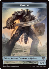 Gnome // Golem (0014) Double-Sided Token [Edge of Eternities Commander Tokens] | Eastridge Sports Cards & Games