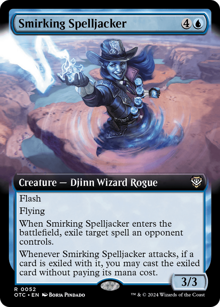 Smirking Spelljacker (Extended Art) [Outlaws of Thunder Junction Commander] | Eastridge Sports Cards & Games