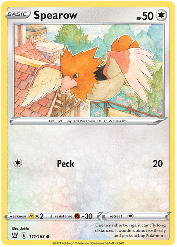 Spearow (111/163) [Sword & Shield: Battle Styles] | Eastridge Sports Cards & Games