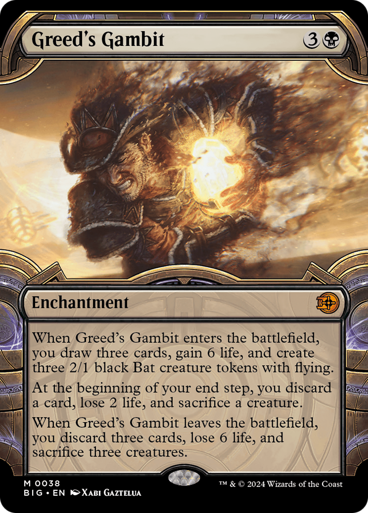 Greed's Gambit (Showcase) [Outlaws of Thunder Junction: The Big Score] | Eastridge Sports Cards & Games