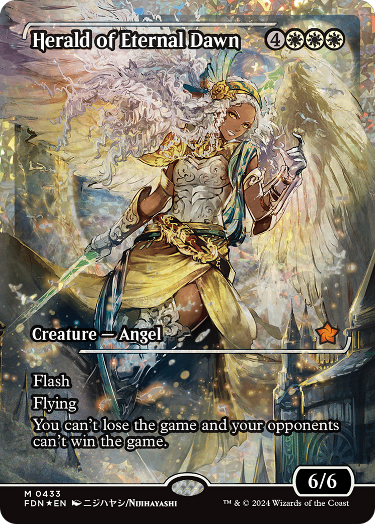 Herald of Eternal Dawn (Showcase) (Fracture Foil) [Foundations] | Eastridge Sports Cards & Games