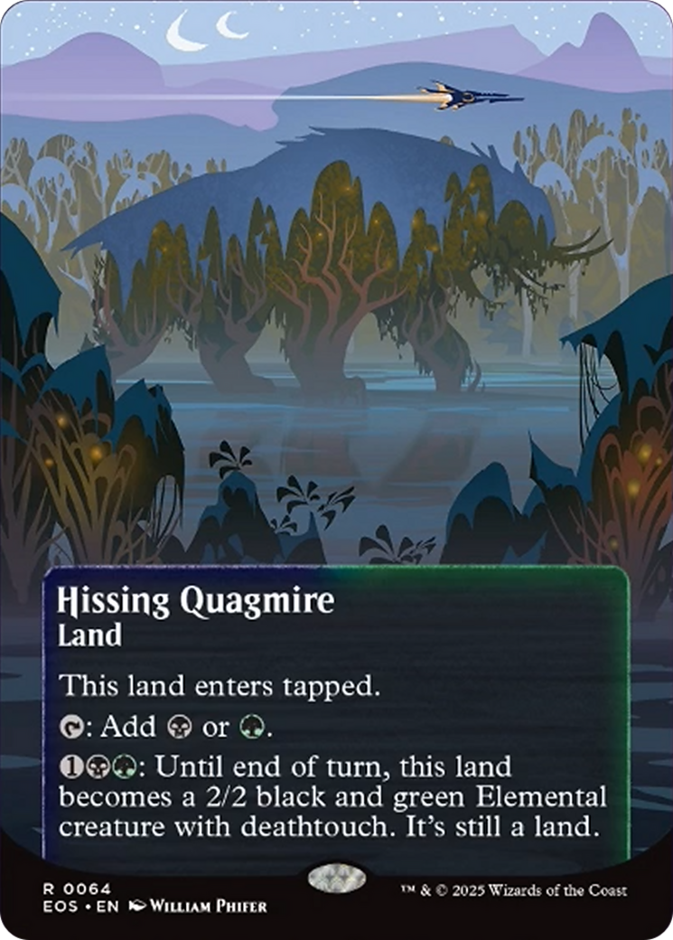 Hissing Quagmire (0064) (Borderless) [Edge of Eternities: Stellar Sights] | Eastridge Sports Cards & Games