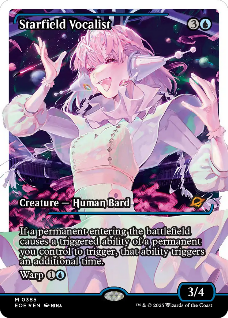 Starfield Vocalist (Showcase) (Fracture Foil) [Edge of Eternities] | Eastridge Sports Cards & Games