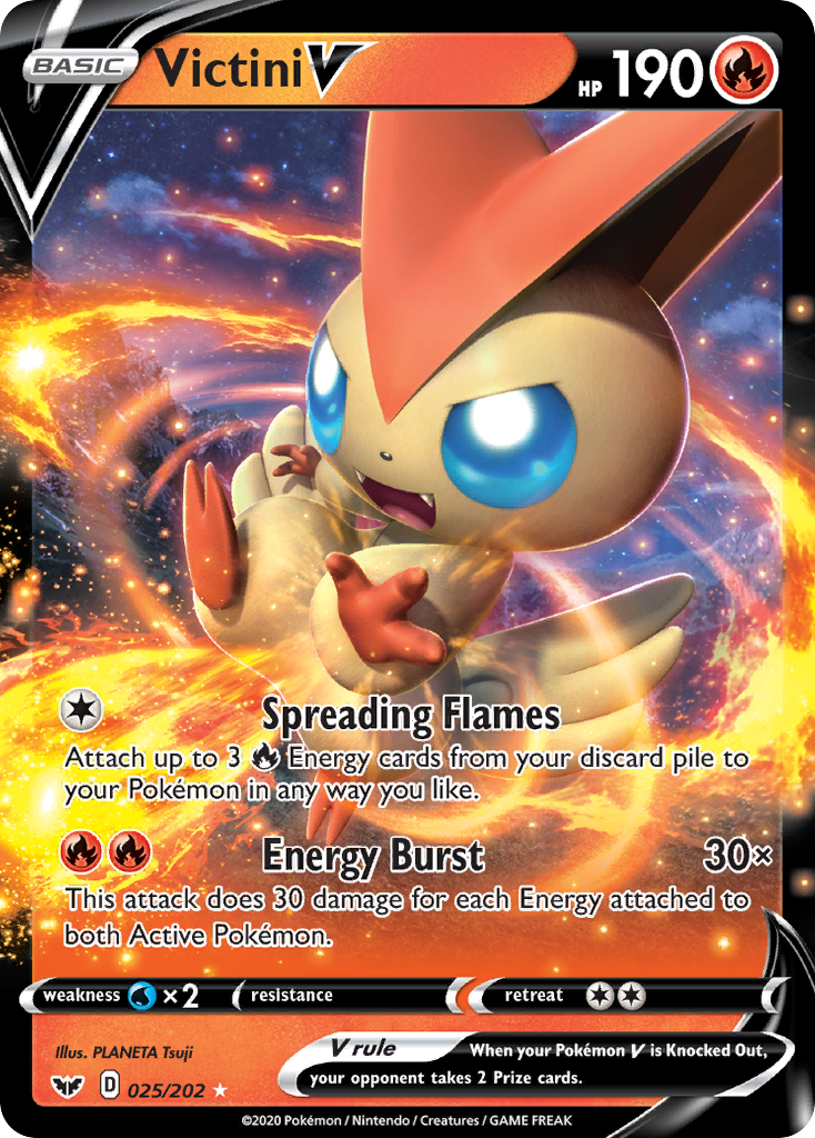 Victini V (025/202) [Sword & Shield: Base Set] | Eastridge Sports Cards & Games