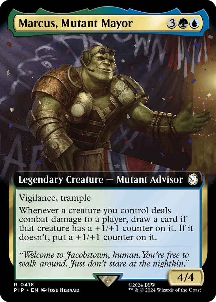 Marcus, Mutant Mayor (Extended Art) [Fallout] | Eastridge Sports Cards & Games