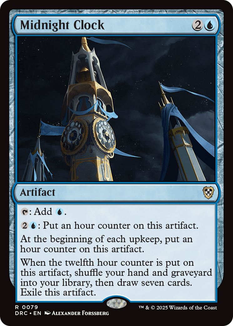 Midnight Clock [Aetherdrift Commander] | Eastridge Sports Cards & Games