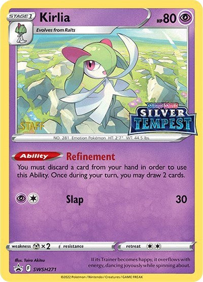 Kirlia (SWSH271) (Prerelease) (Staff) [Sword & Shield: Black Star Promos] | Eastridge Sports Cards & Games