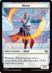Monk // Treasure Double-Sided Token [Tarkir: Dragonstorm Commander Tokens] | Eastridge Sports Cards & Games
