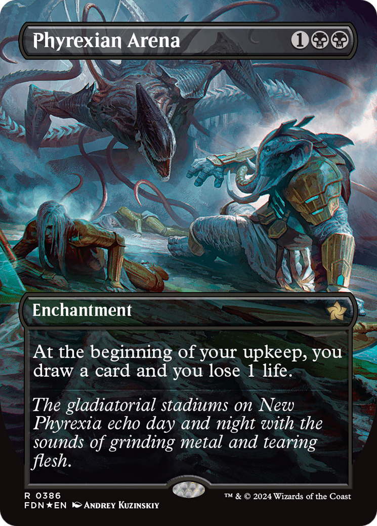 Phyrexian Arena (Borderless) (Mana Foil) [Foundations] | Eastridge Sports Cards & Games