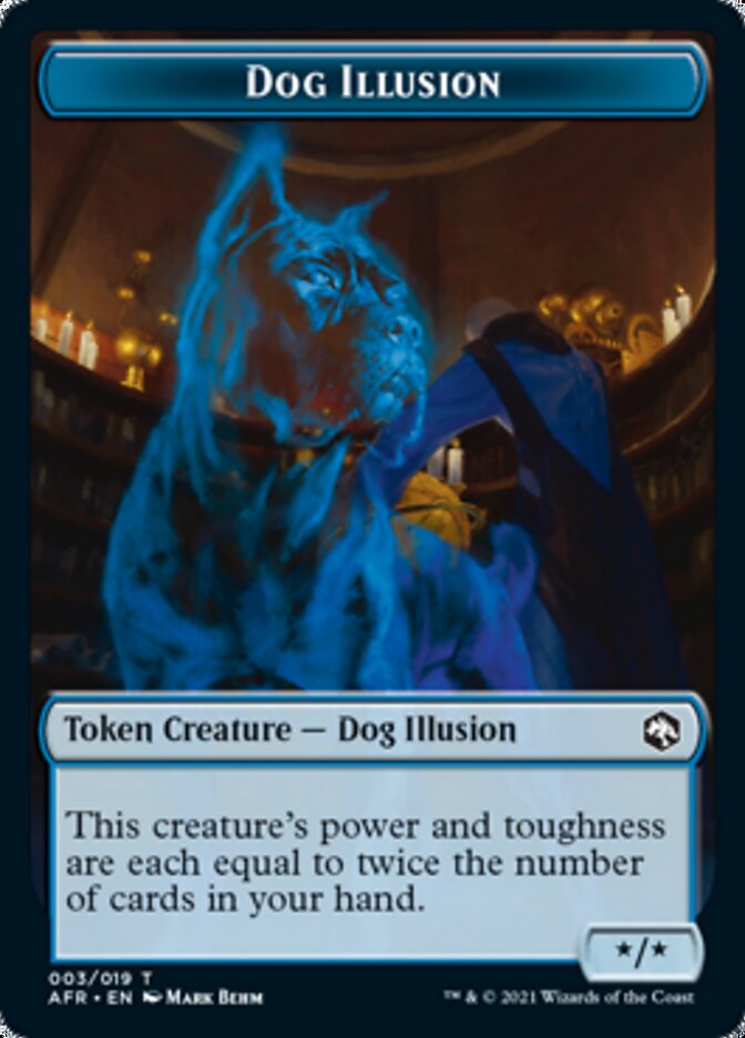 Dog Illusion // Guenhwyvar Double-Sided Token [Dungeons & Dragons: Adventures in the Forgotten Realms Tokens] | Eastridge Sports Cards & Games