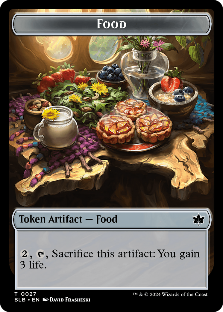 Food // Coruscation Mage Double-Sided Token [Bloomburrow Tokens] | Eastridge Sports Cards & Games