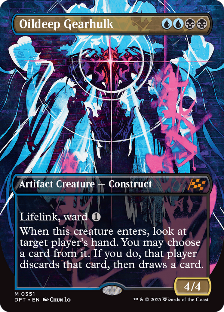 Oildeep Gearhulk (Borderless) [Aetherdrift] | Eastridge Sports Cards & Games