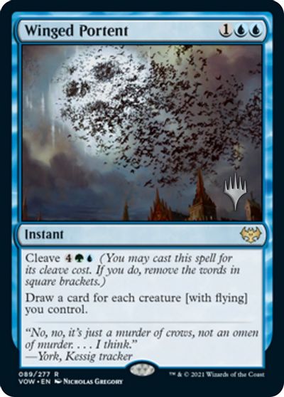 Winged Portent (Promo Pack) [Innistrad: Crimson Vow Promos] | Eastridge Sports Cards & Games