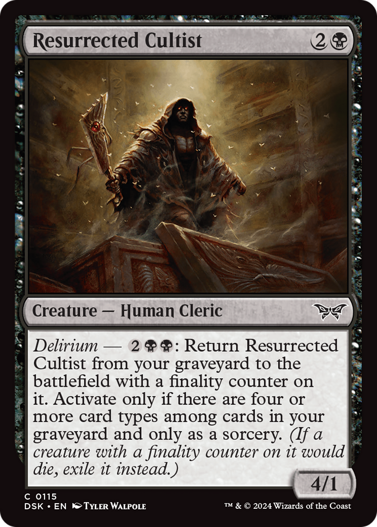 Resurrected Cultist [Duskmourn: House of Horror] | Eastridge Sports Cards & Games