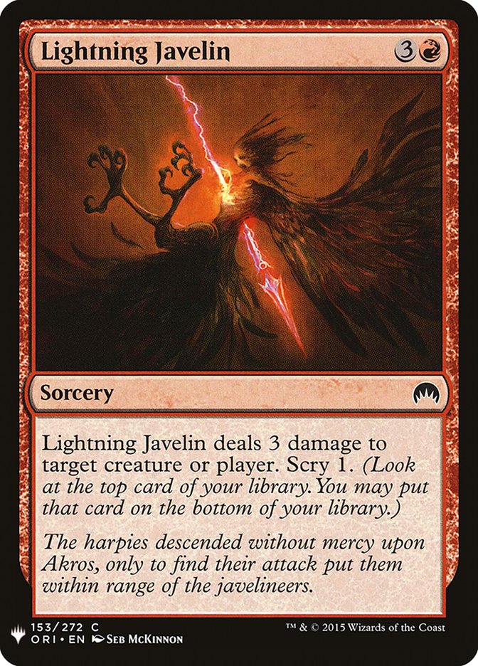 Lightning Javelin [Mystery Booster] | Eastridge Sports Cards & Games