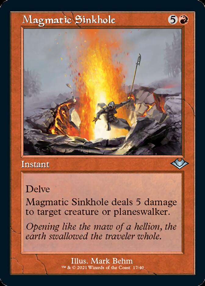 Magmatic Sinkhole (Retro Foil Etched) [Modern Horizons] | Eastridge Sports Cards & Games