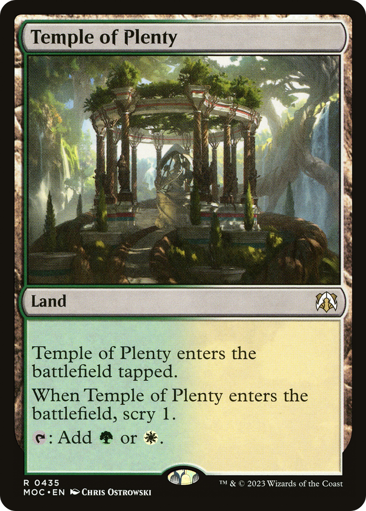 Temple of Plenty [March of the Machine Commander] | Eastridge Sports Cards & Games