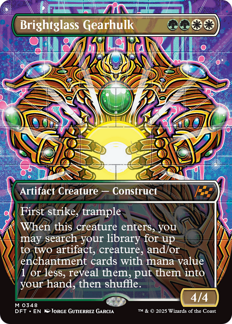 Brightglass Gearhulk (Borderless) [Aetherdrift] | Eastridge Sports Cards & Games