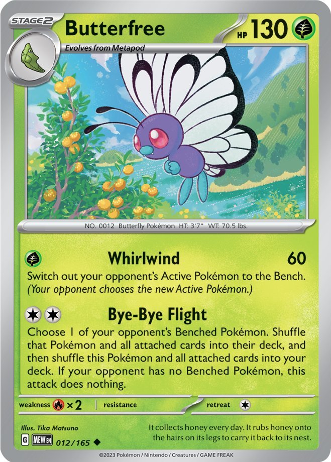 Butterfree (012/165) [Scarlet & Violet: 151] | Eastridge Sports Cards & Games