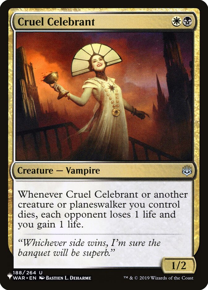 Cruel Celebrant [The List] | Eastridge Sports Cards & Games