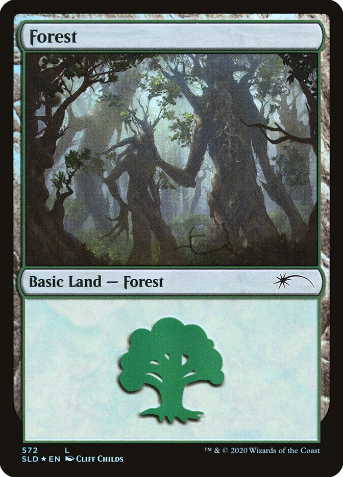 Forest (Tree Hugging) (572) [Secret Lair Drop Promos] | Eastridge Sports Cards & Games