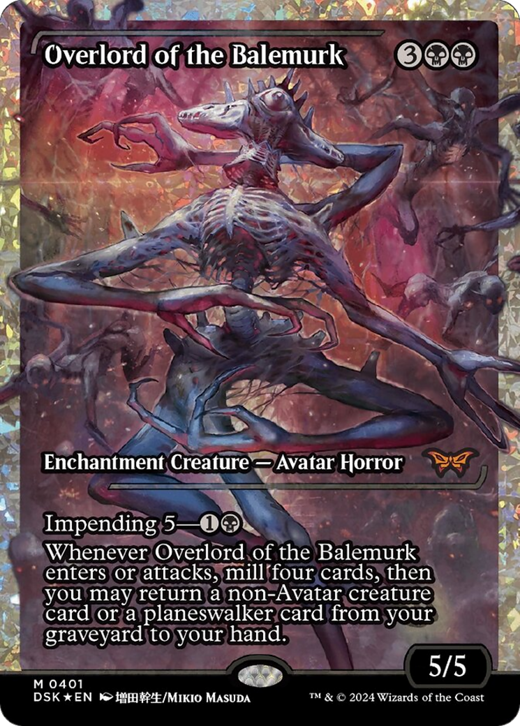 Overlord of the Balemurk (Japan Showcase Fracture Foil) [Duskmourn: House of Horror] | Eastridge Sports Cards & Games