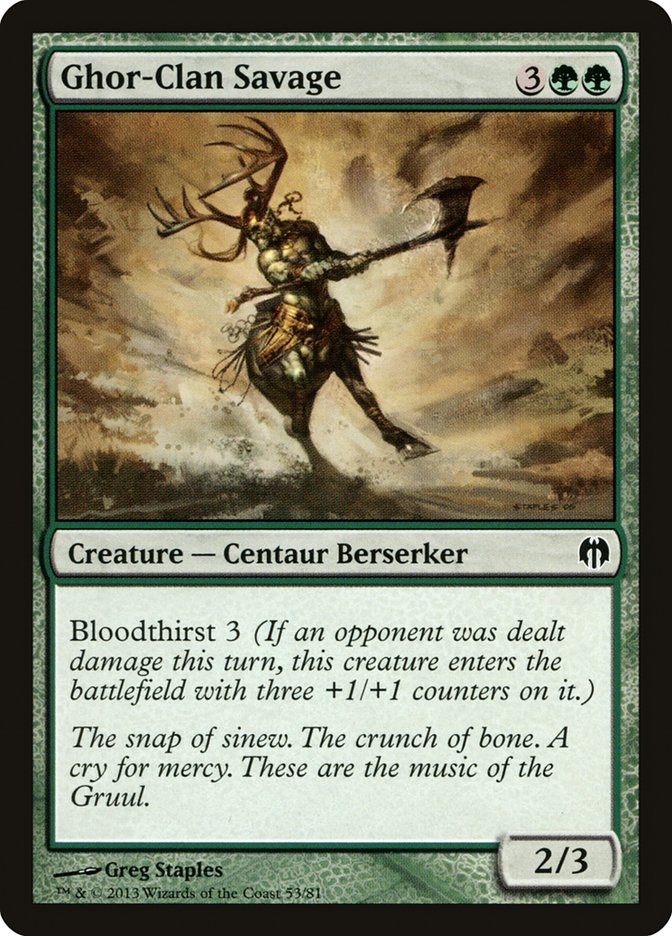 Ghor-Clan Savage [Duel Decks: Heroes vs. Monsters] | Eastridge Sports Cards & Games