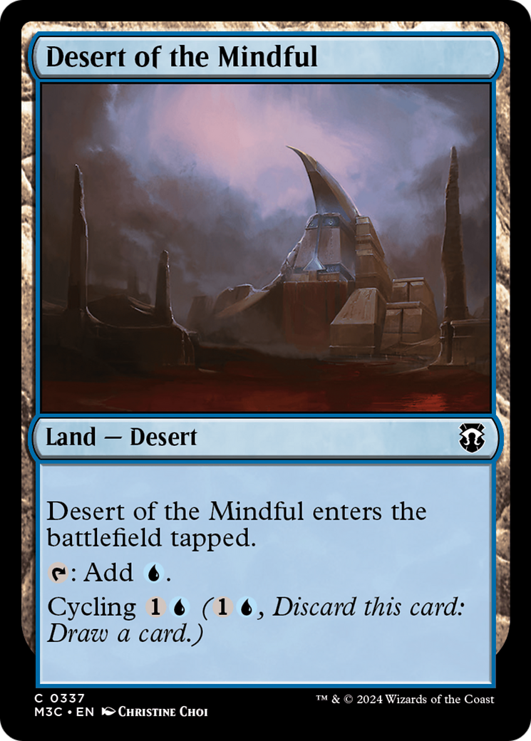 Desert of the Mindful (Ripple Foil) [Modern Horizons 3 Commander] | Eastridge Sports Cards & Games