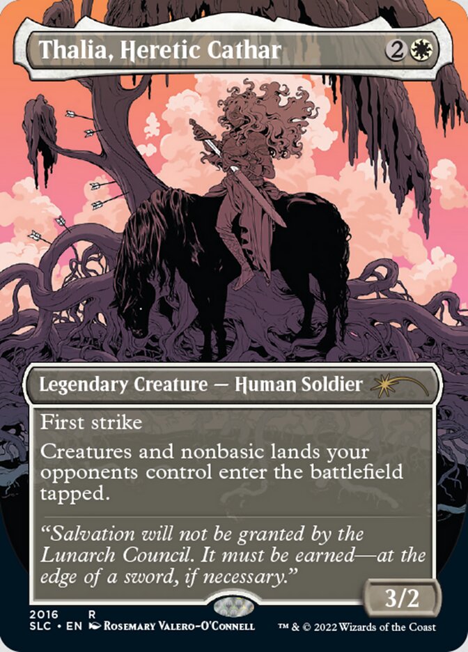 Thalia, Heretic Cathar (Borderless) [Secret Lair Countdown Kit] | Eastridge Sports Cards & Games