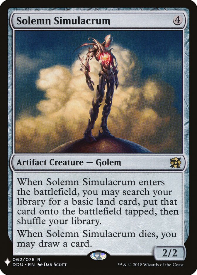 Solemn Simulacrum [Mystery Booster] | Eastridge Sports Cards & Games