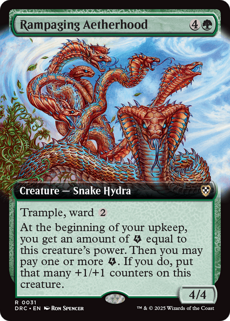 Rampaging Aetherhood (Extended Art) [Aetherdrift Commander] | Eastridge Sports Cards & Games