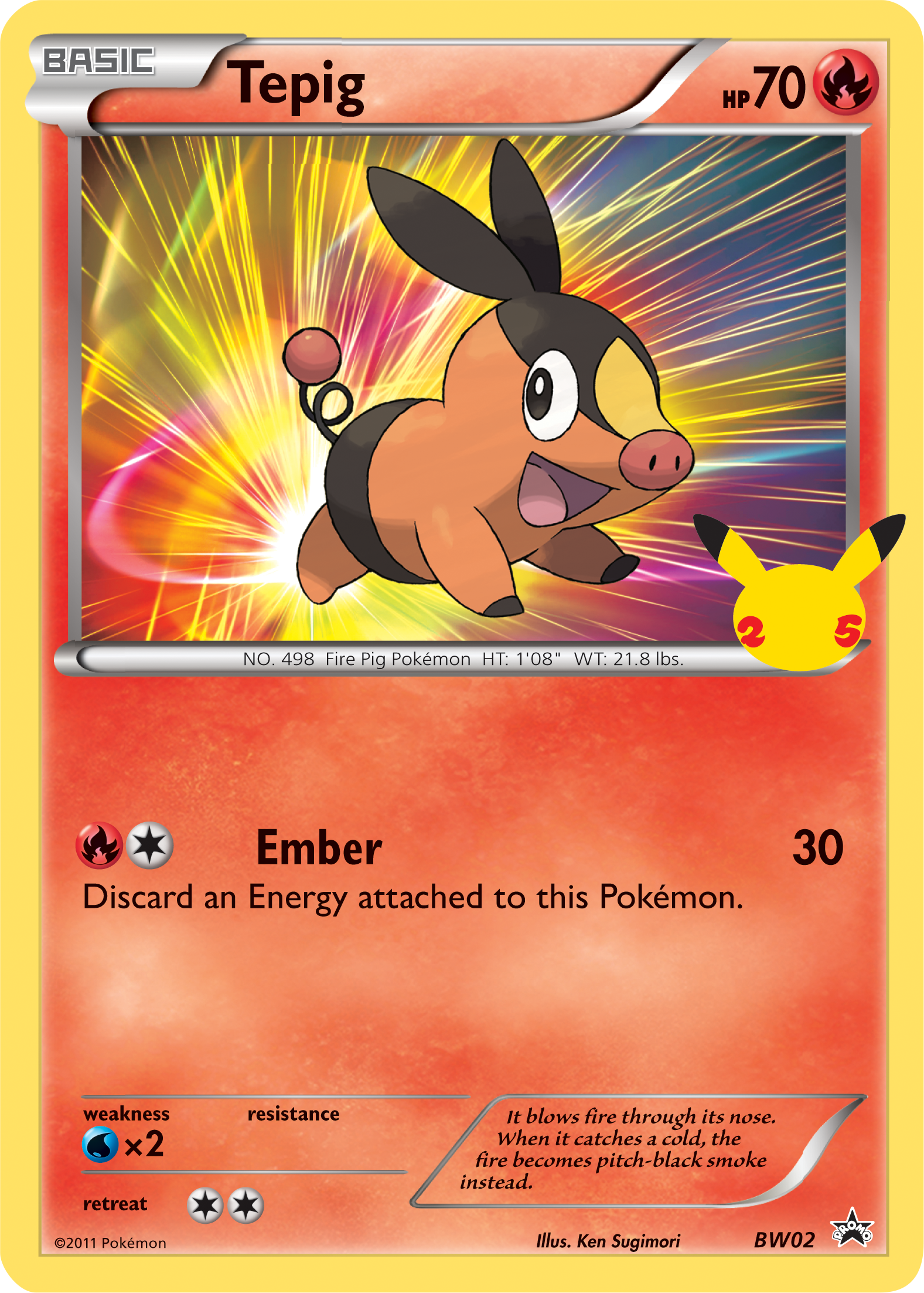 Tepig (BW02) (Jumbo Card) [First Partner Pack] | Eastridge Sports Cards & Games