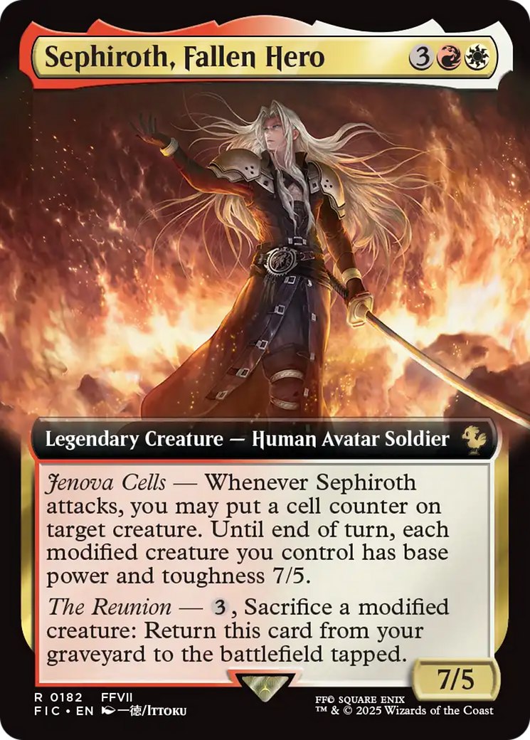 Sephiroth, Fallen Hero (Extended Art) [FINAL FANTASY Commander] | Eastridge Sports Cards & Games