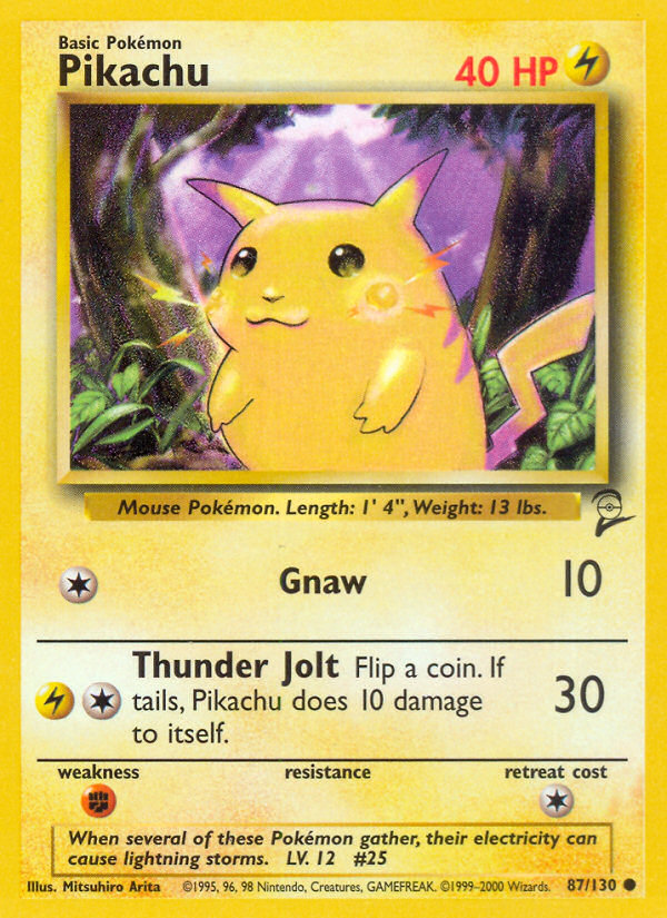 Pikachu (87/130) [Base Set 2] | Eastridge Sports Cards & Games