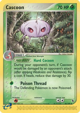 Cascoon (26/109) [EX: Ruby & Sapphire] | Eastridge Sports Cards & Games