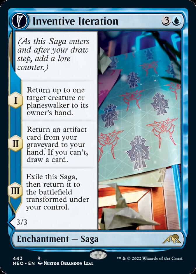 Inventive Iteration // Living Breakthrough (Extended Art) [Kamigawa: Neon Dynasty] | Eastridge Sports Cards & Games