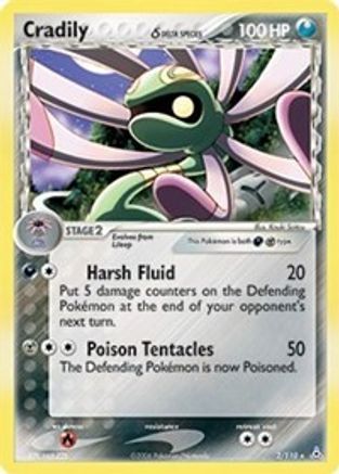 Cradily (2/110) (Delta Species) [EX: Holon Phantoms]