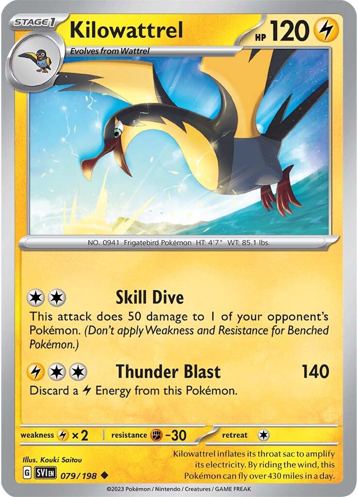 Kilowattrel (079/198) [Scarlet & Violet: Base Set] | Eastridge Sports Cards & Games