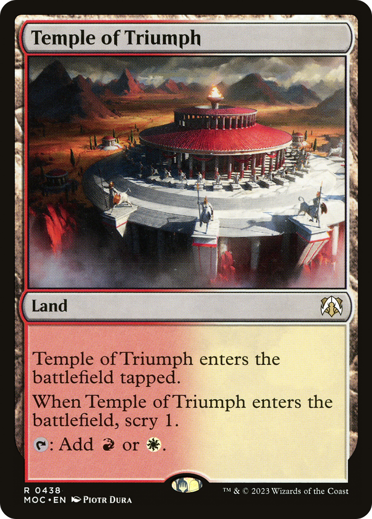 Temple of Triumph [March of the Machine Commander] | Eastridge Sports Cards & Games