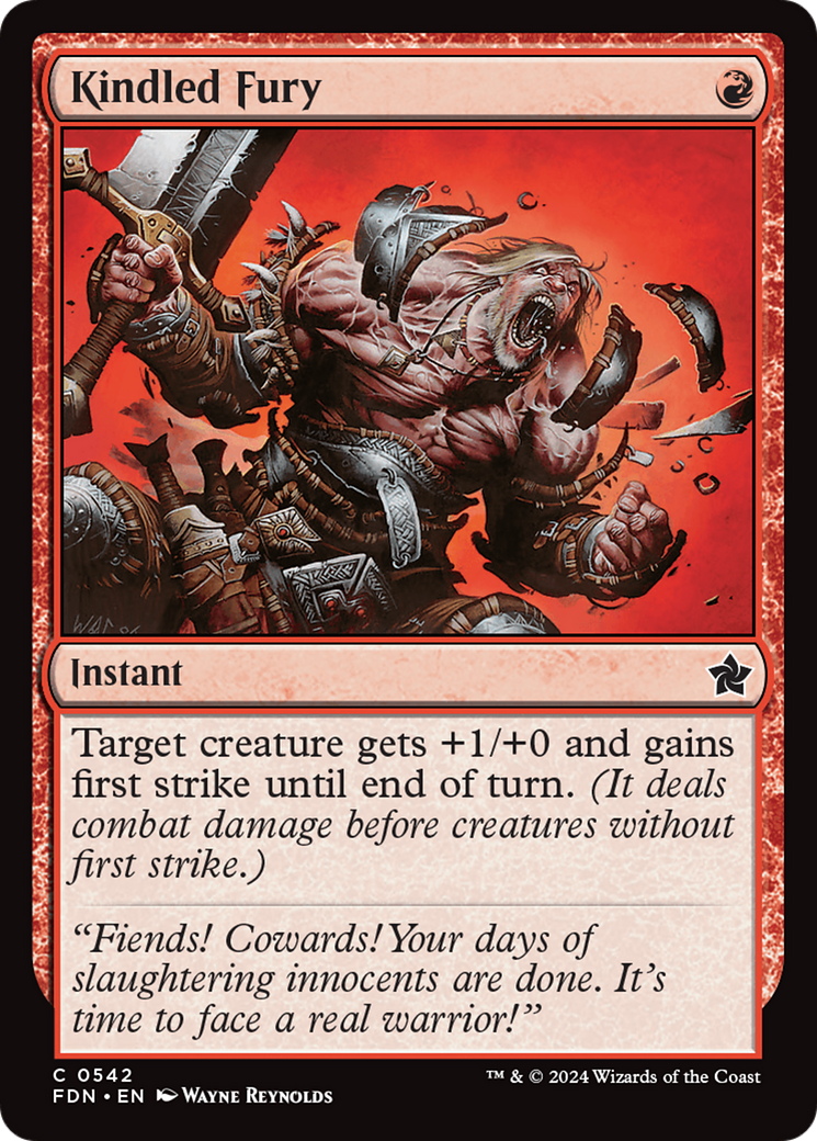 Kindled Fury [Foundations] | Eastridge Sports Cards & Games
