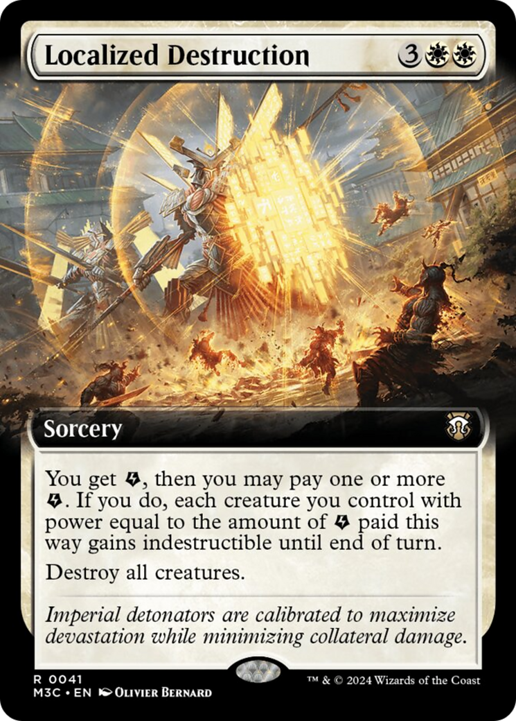 Localized Destruction (Extended Art) (Ripple Foil) [Modern Horizons 3 Commander] | Eastridge Sports Cards & Games