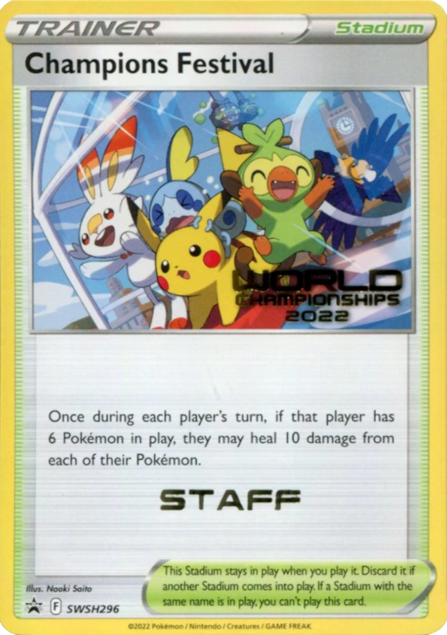 Champions Festival (SWSH296) (Staff) [Sword & Shield: Black Star Promos] | Eastridge Sports Cards & Games