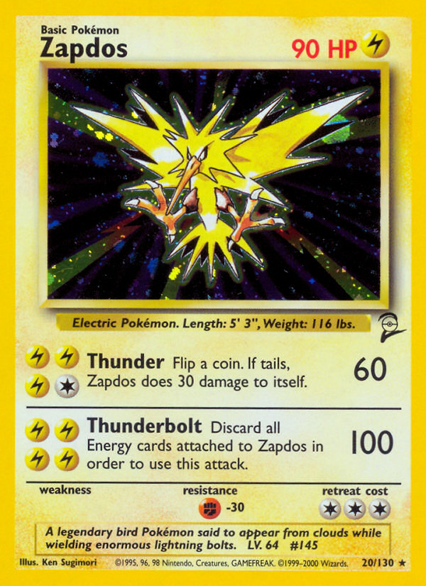Zapdos (20/130) [Base Set 2] | Eastridge Sports Cards & Games