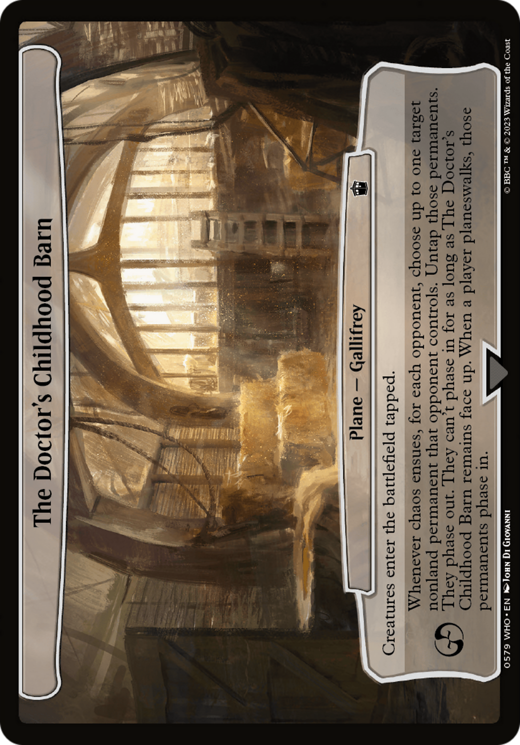 The Doctor's Childhood Barn [Doctor Who] | Eastridge Sports Cards & Games