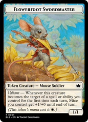 Rabbit // Flowerfoot Swordmaster Double-Sided Token [Bloomburrow Tokens] | Eastridge Sports Cards & Games